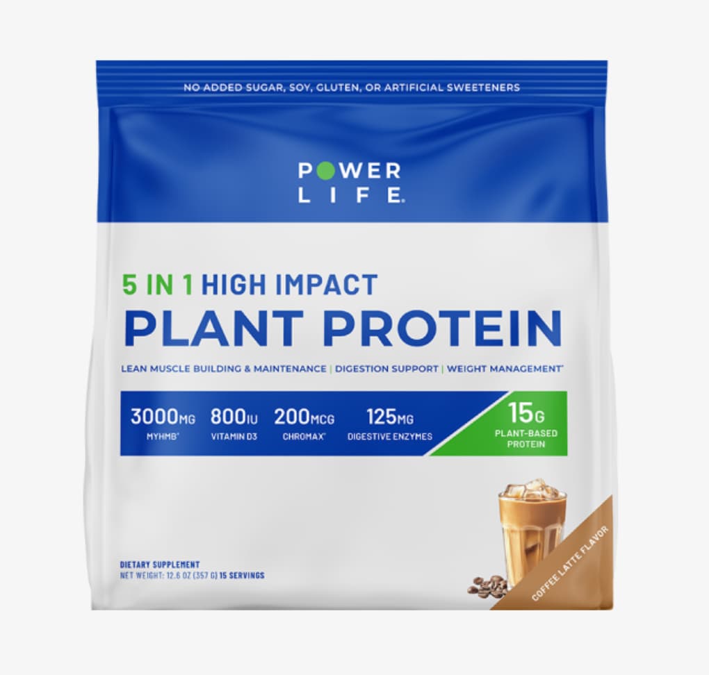 Gallery Image - High Impact Plant Protein, Vanilla flavor, 12.48 ounce Jar
